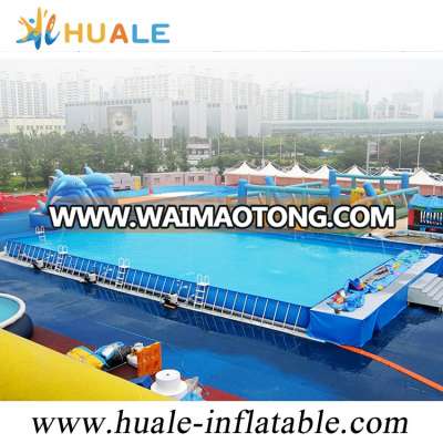 Outdoor and indoor inflatable metal frame swimming pool for sale