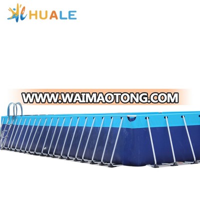 2018 newest type bestway swimming pool, rectangular metal frame pool for sale